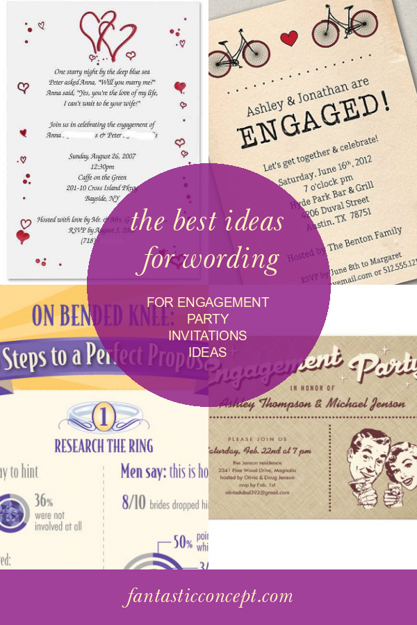 The Best Ideas for Wording for Engagement Party Invitations Ideas